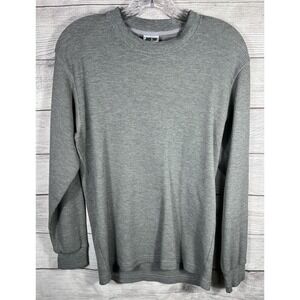 John Son Mens Super Heavyweight Thermal Sweater Sz.M/Gray/Waffle Knit/LS/Crew